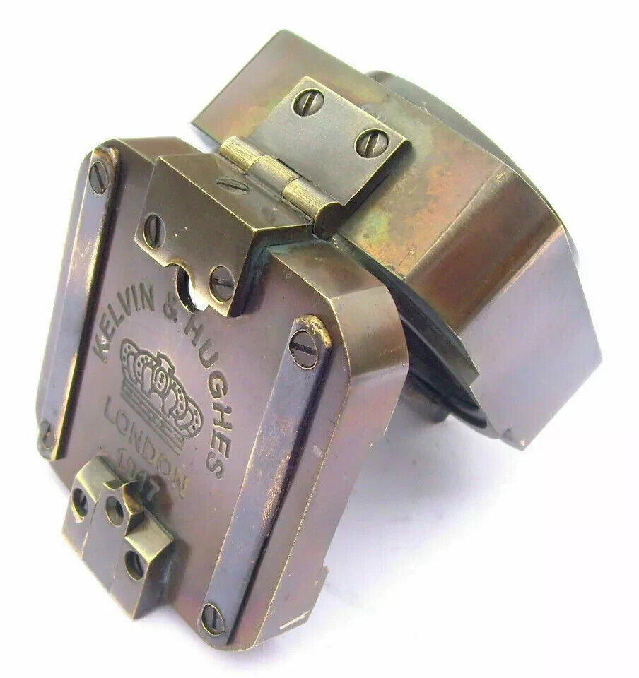 100% Working Brass Brunton Pocket Transit Compass With Leather Case