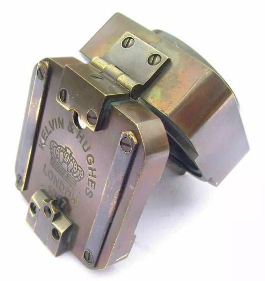 100% Working Brass Brunton Pocket Transit Compass With Leather Case