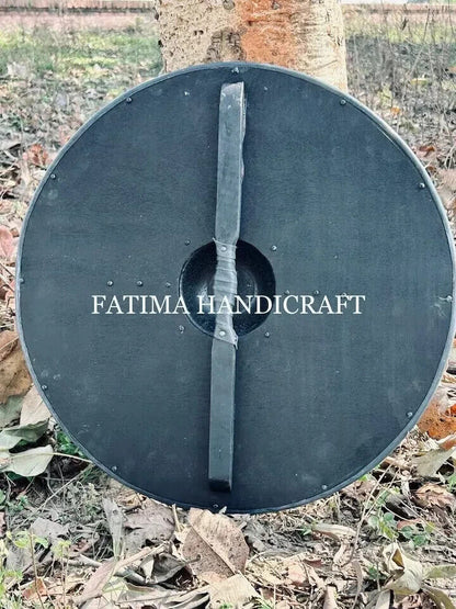 Hand Carved Viking Warrior Ship Shield Norse Inspired Decor Shield Medieval Shie