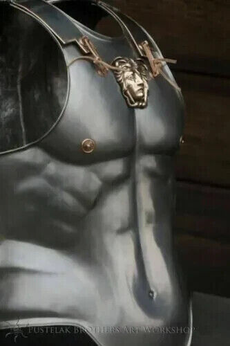 18 Gauge Steel Medieval Knight Muscle Armor Cuirass Jacket Halloween Gift Item