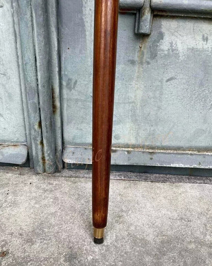 Brass Handle Walking Stick Victorian Brass Cane Wooden Vintage Style Antique Gift